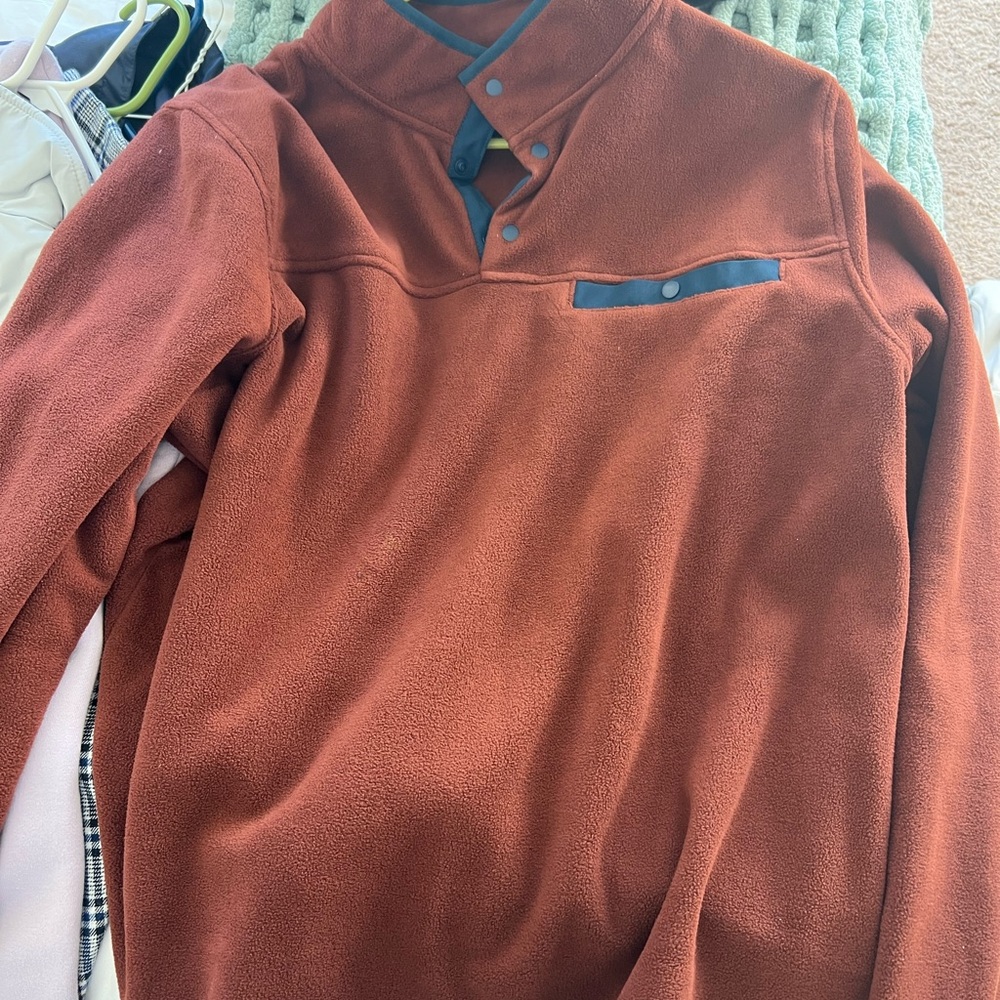 32 Degrees Warm Brown Fleece with Button Accents